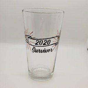 2020 Survivor Holographic Pint Glass